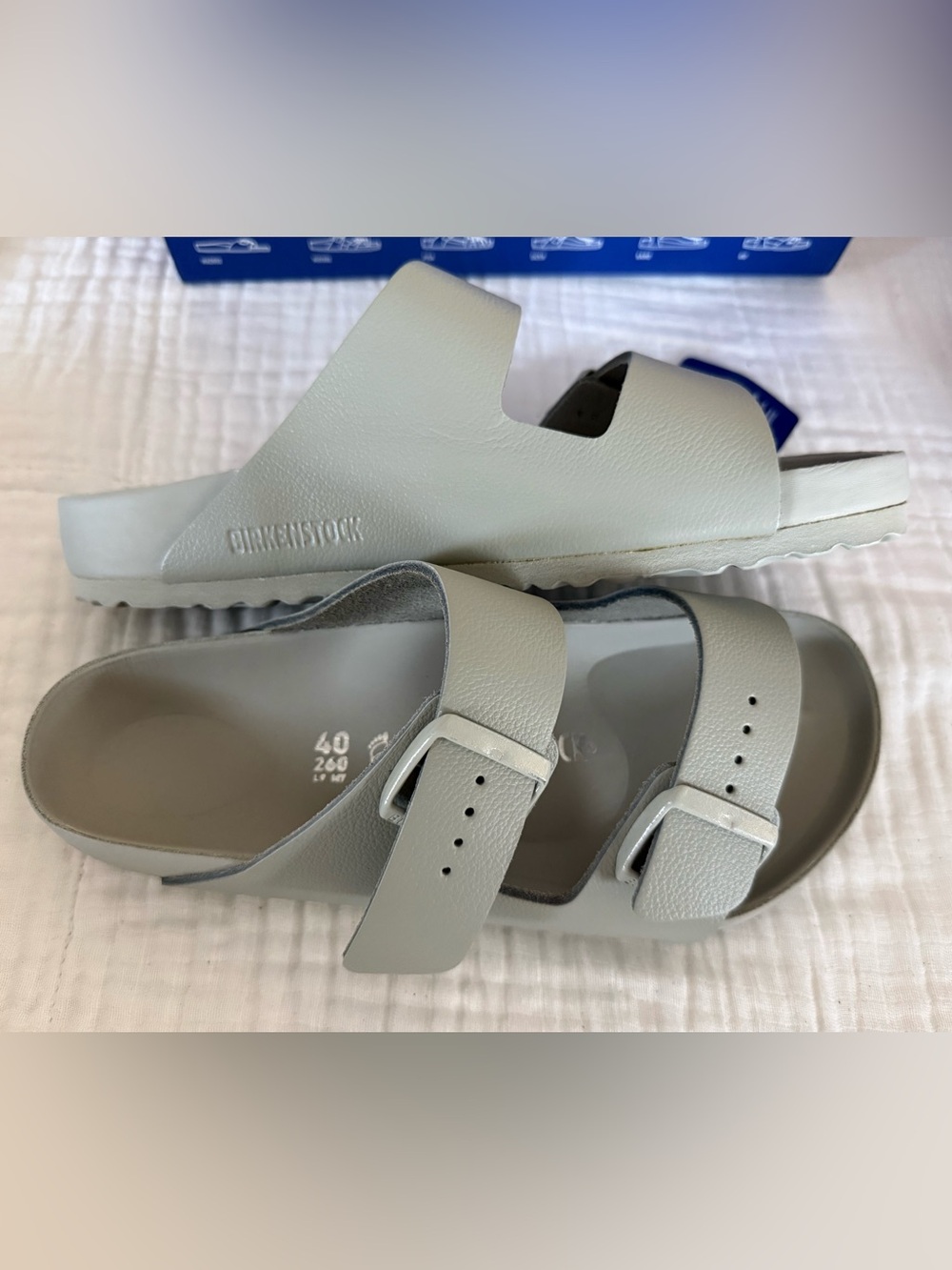NWT Birkenstock Arizona Exquisite Leather Sandals Size 40 Regular/Wide